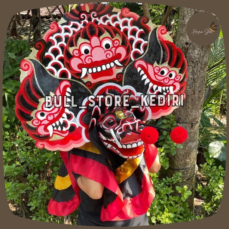 -Bisa Cod- Barongan Telon Kediri Kayu Asli Jamang Talang Nogo Jowo Ukuran 15 An Free Kemul Tv-22