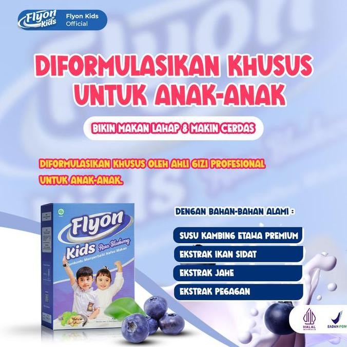 

Grosir Susu Flyon Kids Rasa Blueberry Susu Bubuk Etawa Tinggi Kalori & Protein Penambah Nafsu Makan Anak