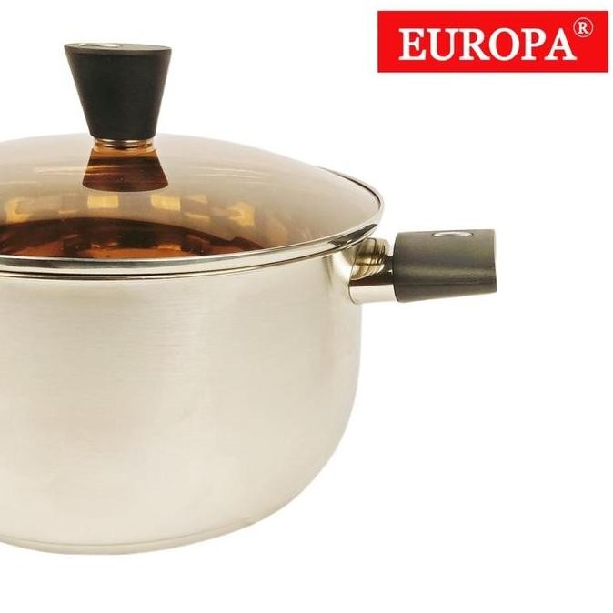 Panci Europa Soup Pot Steamer 1 Susun Panci Sup Stainless
