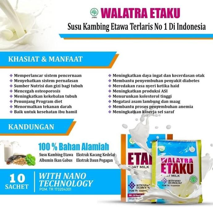 

Sale Susu Kalsium Anak - Peninggi Badan Anak Dan Remaja - Etaku Goat Milk