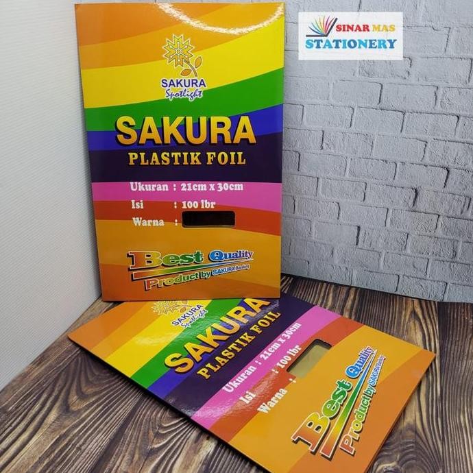 

Sakura Plastik Foil Laminating Jilid Buku Sekripsi Hard Cover ( Emas )
