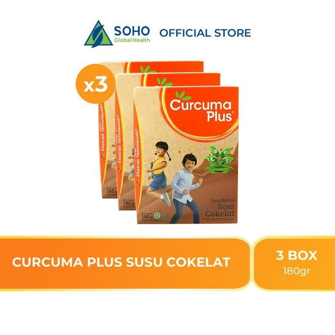 

Murah Curcuma Plus Susu Bubuk Ekstrak Temulawak Coklat 180Gr - Paket Isi 3