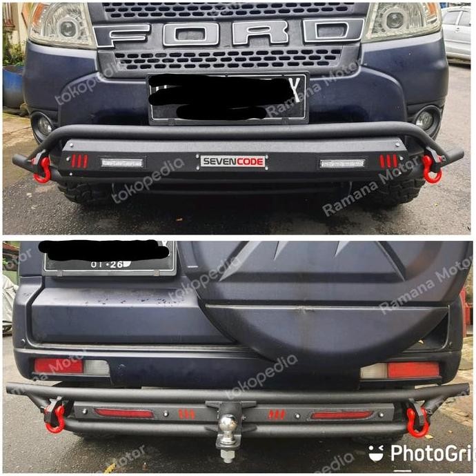 Promo Paket Tanduk Depan Belakang Ford Everest Model Cobra Besi Sevencode COD