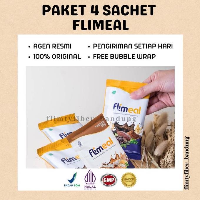 

Promo Flimeal 4 Sachet Cokelat/Coklat Susu/Strawberry/Taro/Vanilla By Flimty
