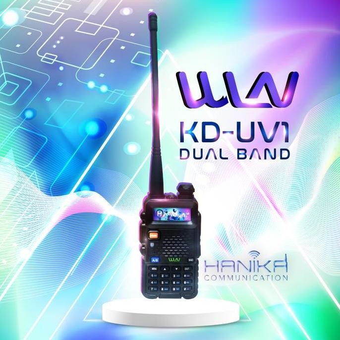 Murah Wln Kd-Uv1 Ht Dualband 5W Ori Baru Kduv1 Walkie Talkie Wlan Vhf Uhf