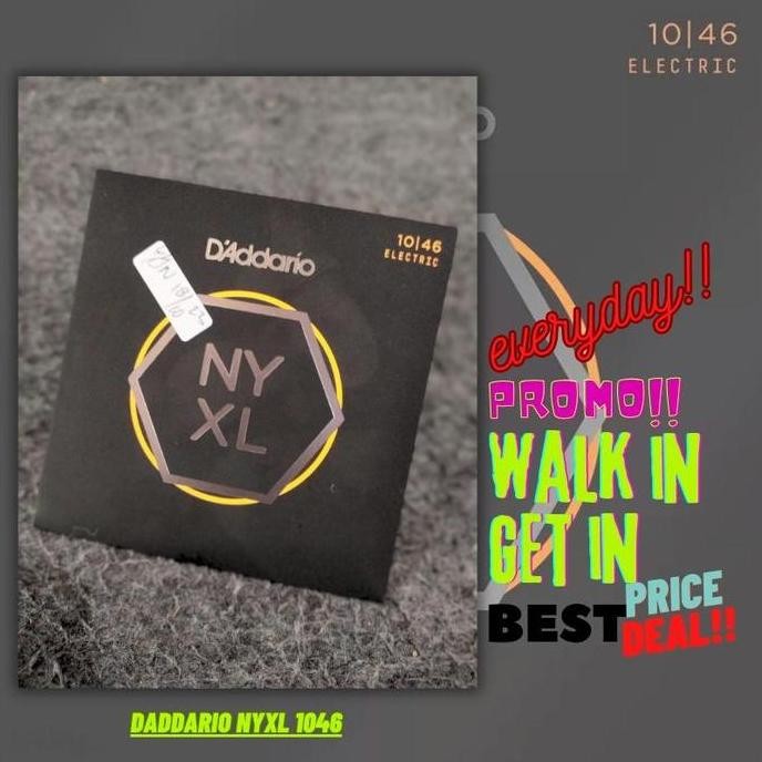 TERBARU SENAR GITAR DADDARIO NYXL ELECTRIC 10-46 - SENAR GITAR LISTRIK ORIGINAL BMJ
