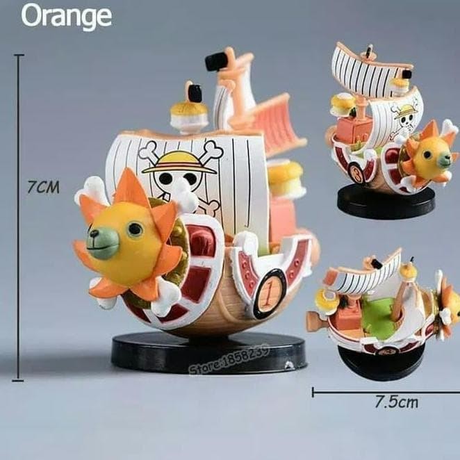 Tg-342 Miniatur Figure Kapal One Piece Luffy Topi Jerami Sunny Go