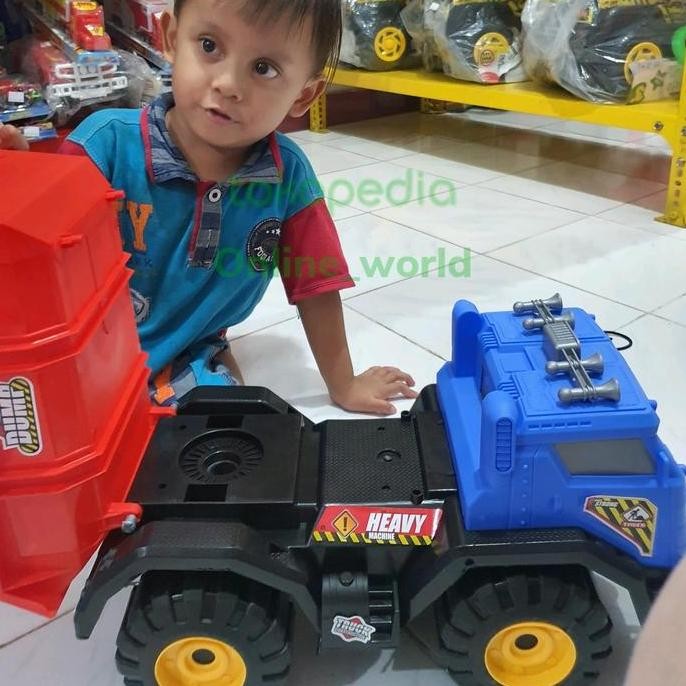 Terbaru Mainan Truk Dump Truck Jumbo Anak Bisa Dinaiki Truk Konstruksi Besar