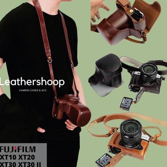 TERBARU COVER LEATHER KAMERA FUJIFILM XT30 XT30II XT20 HALFCASE PREMIUM KULIT FUJI MIRRORLESS