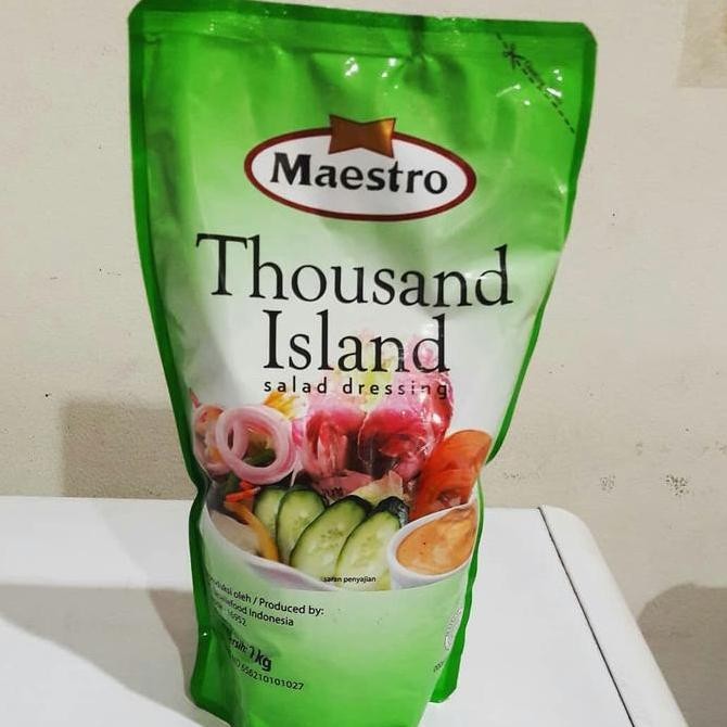 

Tersedia maestro thousand island dressing sallad mayonaise mayones 1kg