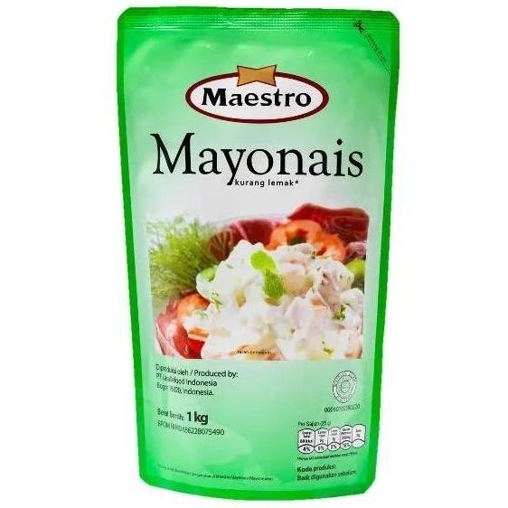 

Tersedia Maestro Mayonnaise Original 1kg - Saus Mayones Halal