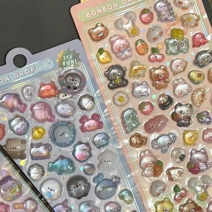 

Tersedia Jelly 3D Bubble Stickers Stiker Lucu Anti Air Dekorasi Journal Diary Anak