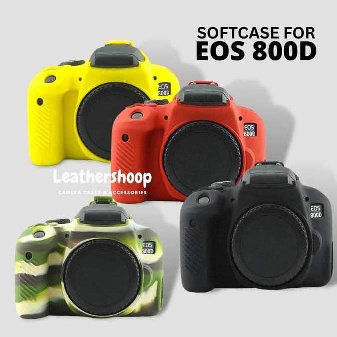 TERBARU SOFTCASE KARET CANON EOS 800D PELINDUNG BODY KAMERA DSLR RUBBER COVER
