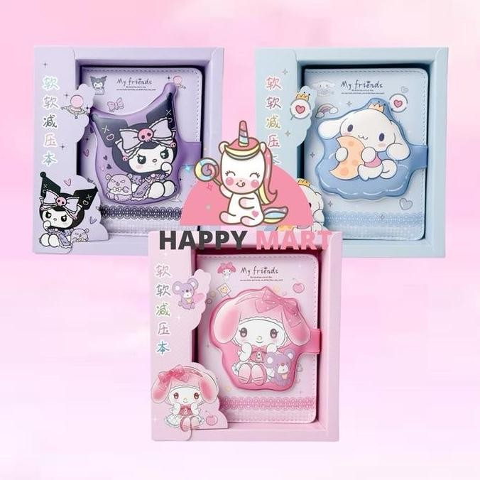 

Tersedia Notes Pillow Motif Sanrio Kuromi Cinnamoroll Diary Buku Harian Lucu