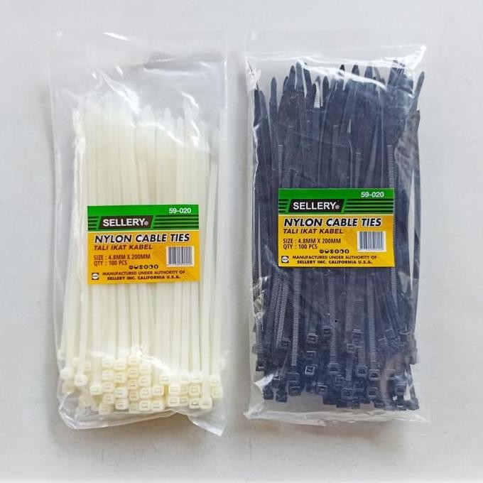 

Diskon! Sellery Cable Tie 4.8mm x 300mm - Nylon Cable Ties 30cm