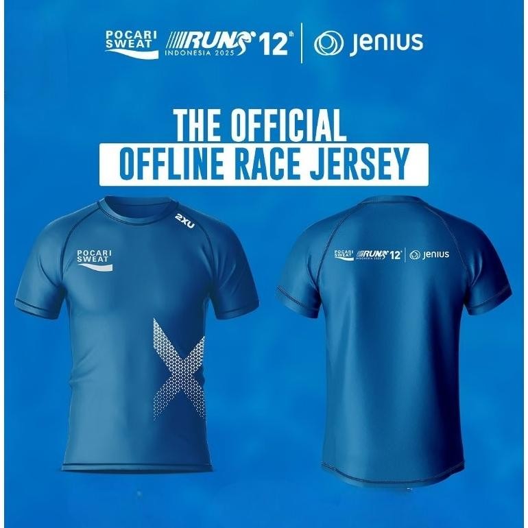 (Terbaru) Jersey Pocari Sweat Running 12 New 2025/Jersey Lari Pocari Sweat (Terlaris)