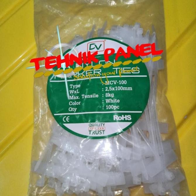 

Diskon! Label Ties Marker Cable FORT MCV-100 10cm - Ties Capung Penanda Kabel Isi 100pcs