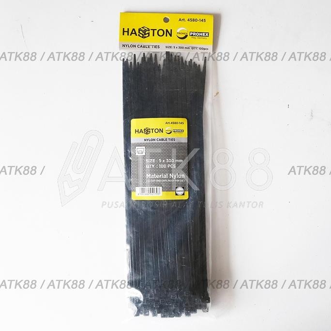 

Diskon! Hasston Prohex Kabel Ties 10cm/15cm/20cm Warna Hitam Tali Serut Serbaguna