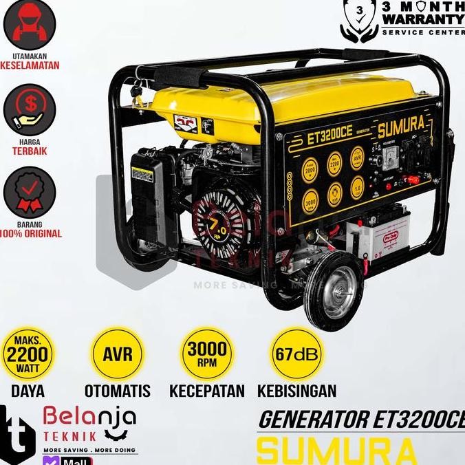 SUMURA ET 3200 CE GENERATOR SET 2000 WATT GENSET ET 3200CE TERMURAH ORIGINAL DAN TERPERCAYA