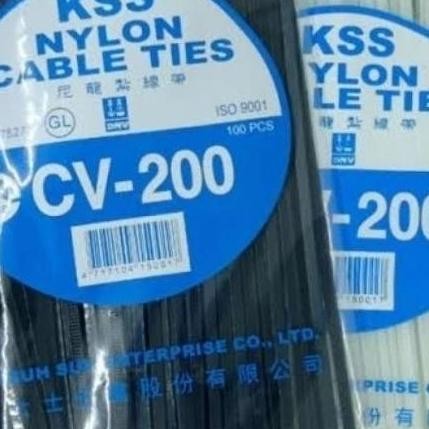 

Diskon! Cable Ties KSS CV-200 200mm | Insulock Kabel Tis Panjang 20cm Isi 100pcs