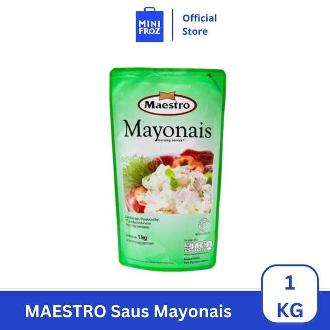 

Tersedia Maestro Saus Mayonaise Original 1kg - Saus Mayo Ori 100% Halal