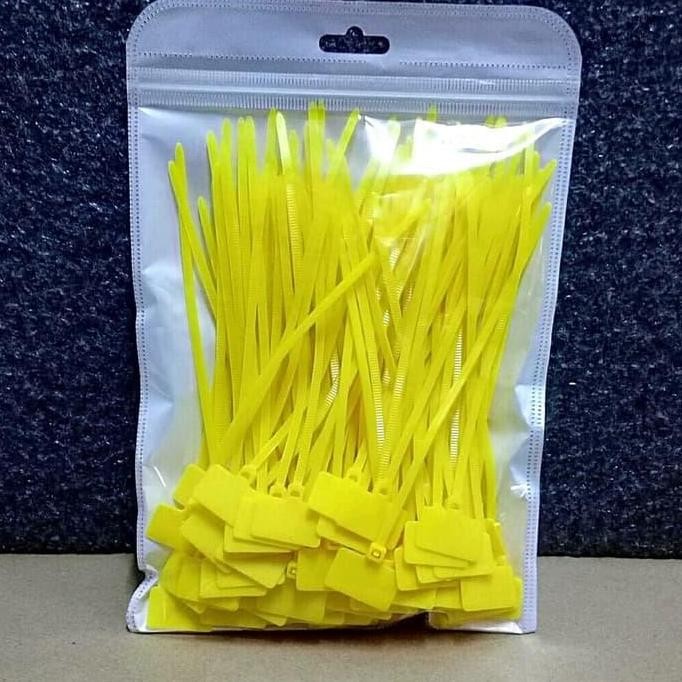

Diskon! Cable Ties Label Tie 4x150mm Kabel Ties Penanda Kabel Warna Kuning