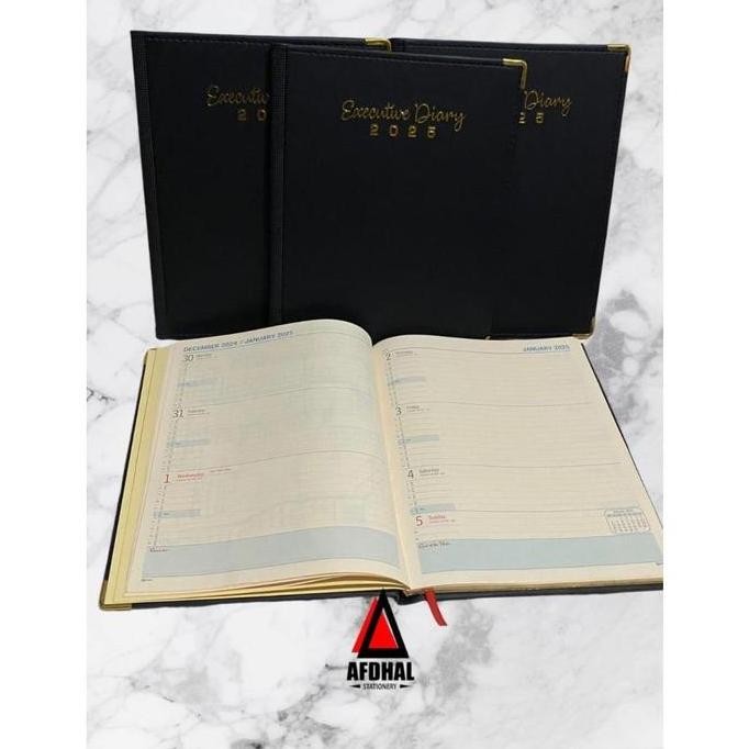 

Tersedia Agenda Executive Diary 2025 Buku Planner Harian Profesional