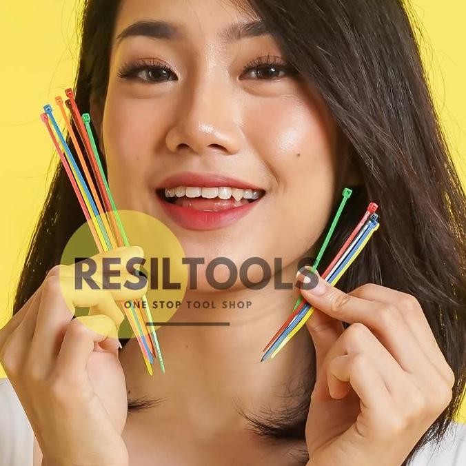 

Diskon! Cable Ties 15cm Warna Pink - Kabel Tis 150mm Merah Muda Isi 100pcs