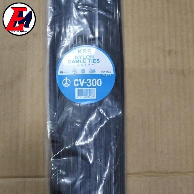 

Diskon! Cable Ties CV-300 3.6mm Warna Hitam - Panjang 30cm Isi 100pcs