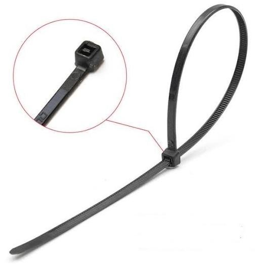 

Diskon! Kabel Ties 40cm x 7.6mm Hitam/Putih isi 100pcs - Cable Tie Jumbo Tebal