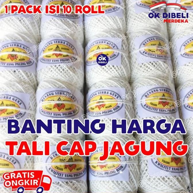 

Diskon! Tali Bendera Plastik Serbaguna Tali Benang Kasur / Benang Jaring / Tali Tambang Kuat
