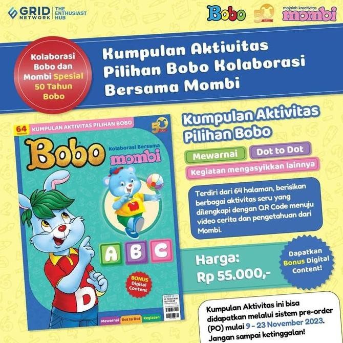(Allthebest) NEW [Ready Stok Bukan PO] Original Majalah Bobo (Edisi Koleksi Terbatas 50 Tahun)