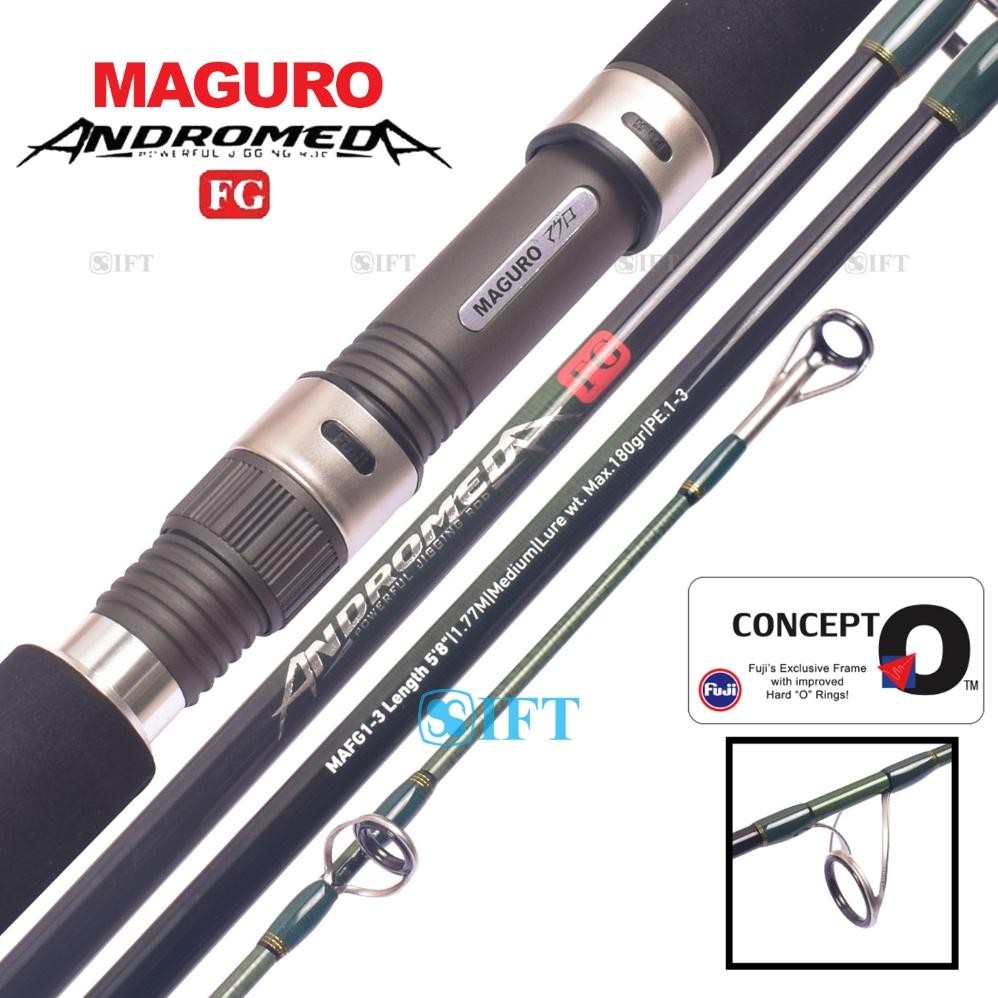 Terlaris Joran Maguro Andromeda Fg | Fuji Guides & Seat | Laut Jigging Dasaran | Pe 1 2 3 4 5 6