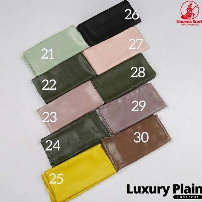 (Allthebest) Hijab Segi Empat Syari Glitter Luxury Plain Laser Cut umama scarf