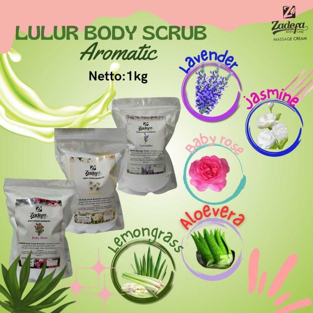 Terlaris Lulur 1Kg, Lulur Mandi, Lulur Badan, Lulur Scrub Aromatik Kemasan Pouch 1Kg Terlaris