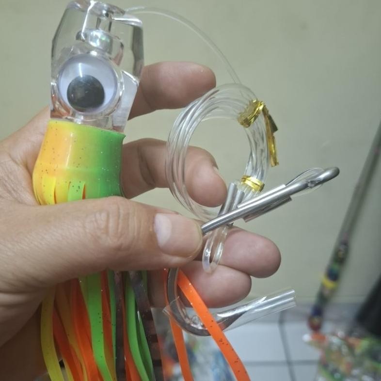 Terlaris Umpan Trolling Tuna 100 Gram 22 Cm Resin + Silikon