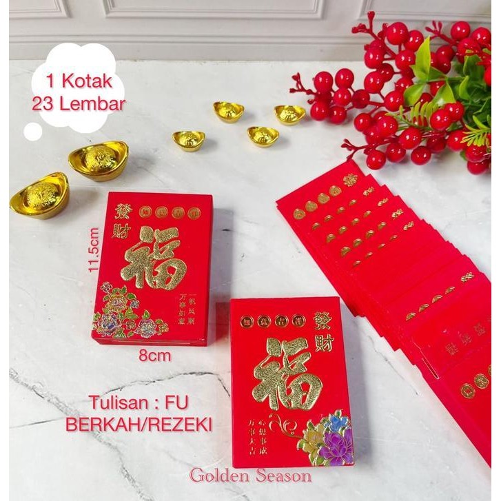

LFM ANGPAO FU ISI 23 KEMASAN KOTAK KARTON MERAH - AMPLOP ANGPAO IMLEK