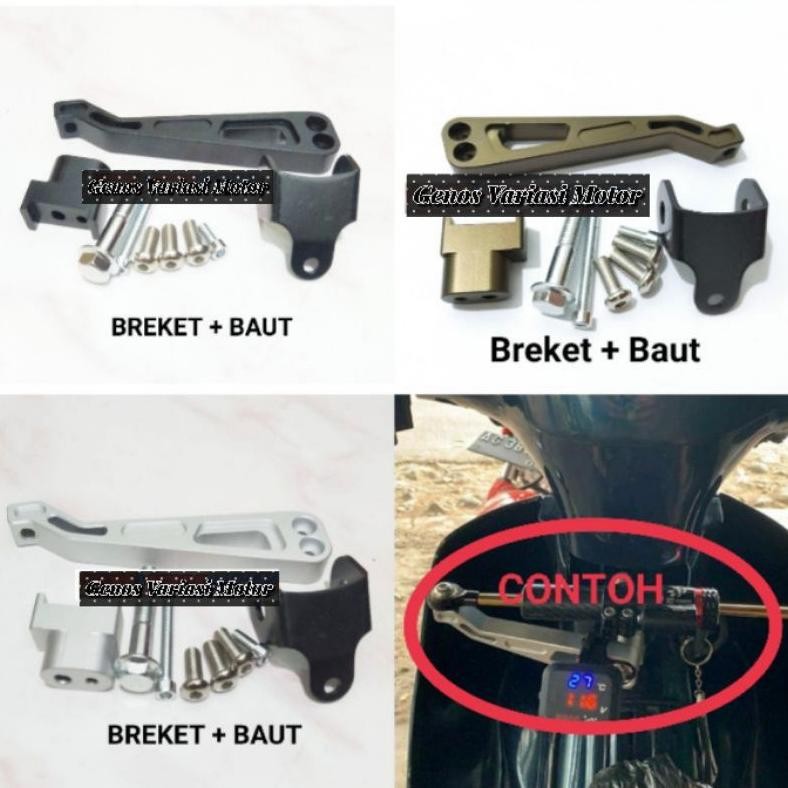 DF122 - Breket stabiliser breket stering dumper tengah motor matic & bebek cocok buat stabilizer pen