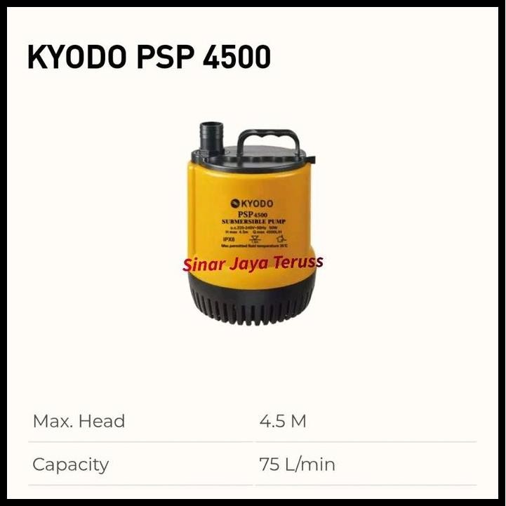 Pompa Celup Kyodo PSP 4500 # Pompa kolam Ikan Kyodo