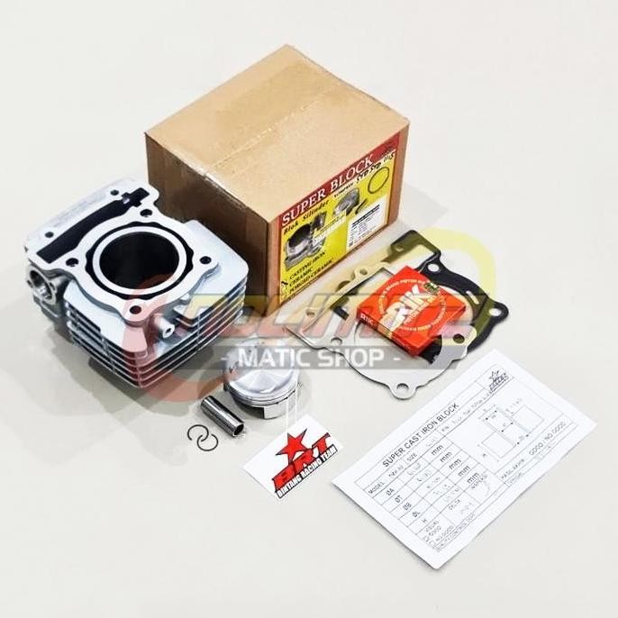 Blok Seher Mesin BRT Super Cast n Bore Up Piston 62mm NMAX Aerox Lexi XSR WR155 R15 Vixion VVA