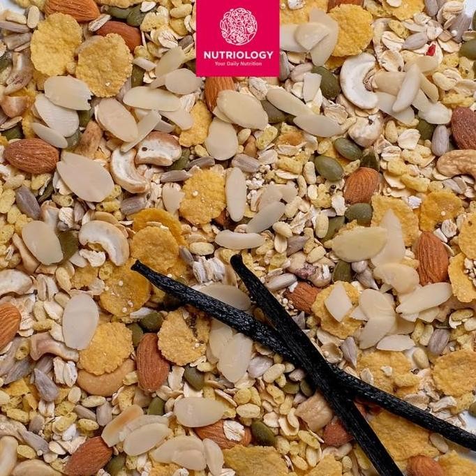 

(Allthebest) Granola LESS SWEET 140 gr Nutriology Sereal Makanan Diet Sehat Crunchy