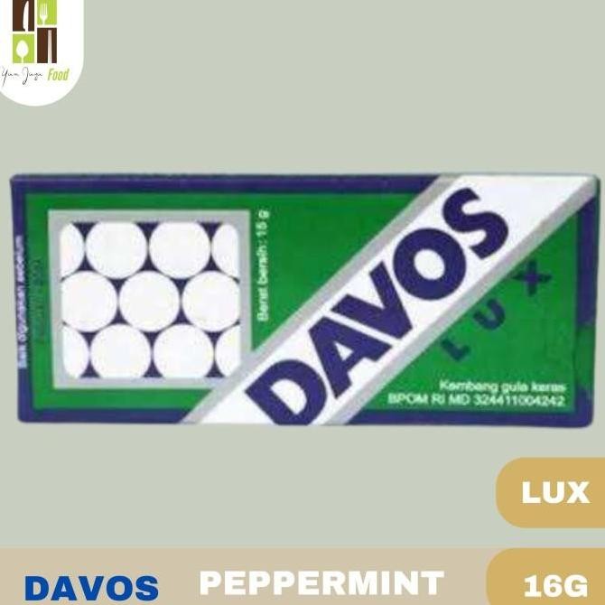 

(Allthebest) Davos Permen Peppermint / Permen Jadul / Rasa Mint / Hangat / Lux / Mini / Roll 1 PCS