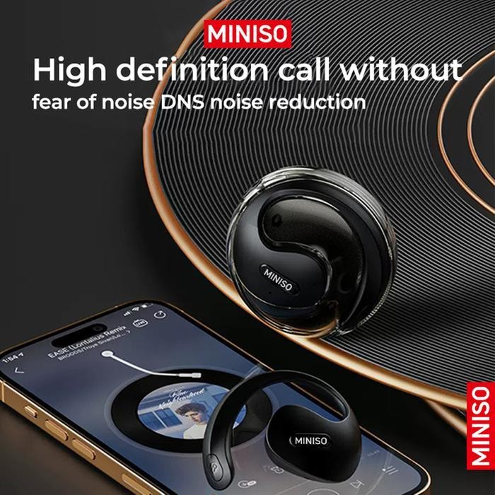 Miniso X15 Pro Tws Wireless Earphone Ai Smart Translation 135 Bahasa Headset Bluetooth 5.4 Open Ear 