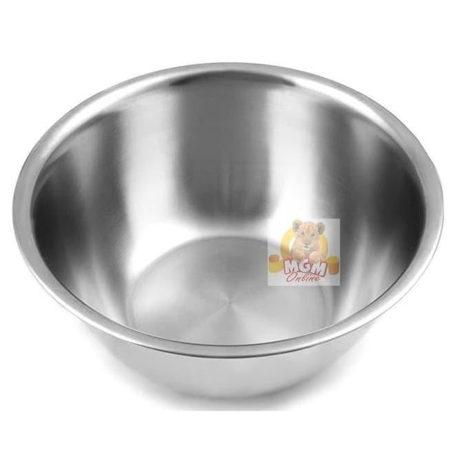 (Allthebest) Mixing Bowl Stainless Steel 26CM TEBAL - Baskom stainless 26cm