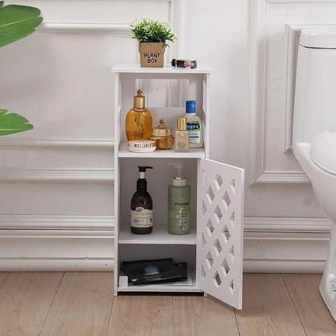 Rak Buku Side Desk Table Portable Meja Kayu Samping Kasur Tempat Tidur