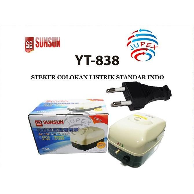 tersedia pompa udara sunsun yt-838 ac/dc original air pump yt-838
