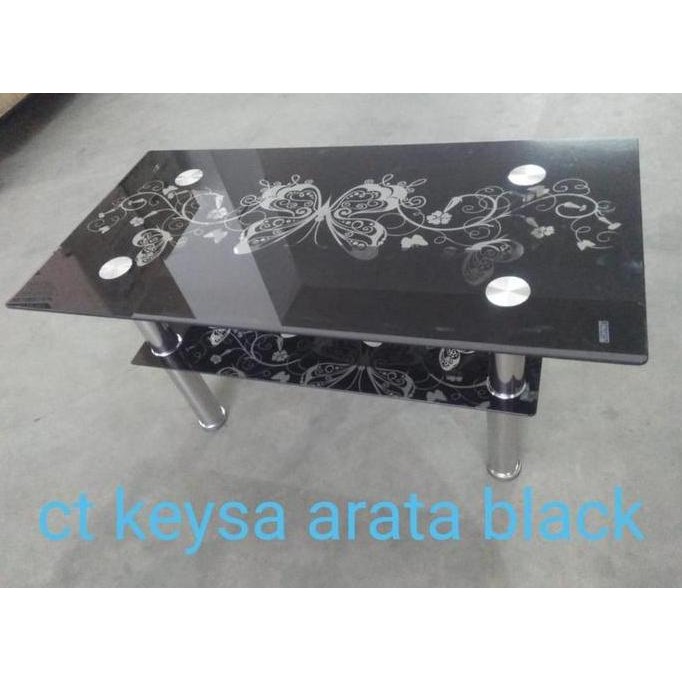 Meja Tamu Kaca Import / Meja Ruang Tamu Minimalis / Meja Tamu Kaca