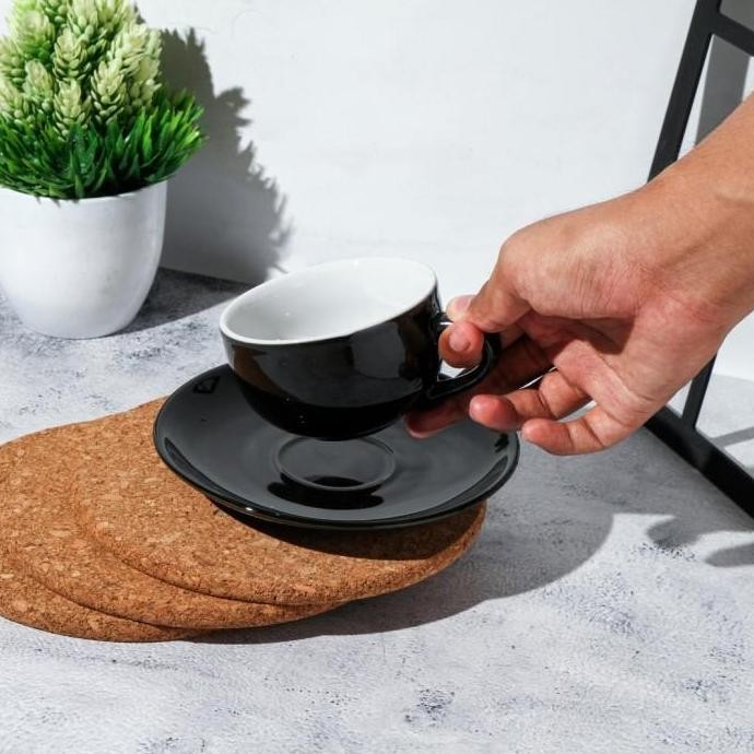 (Allthebest) BRESCIA Coffee Cup I Cappucino Cup Porcelain I Cangkir Kopi Susu