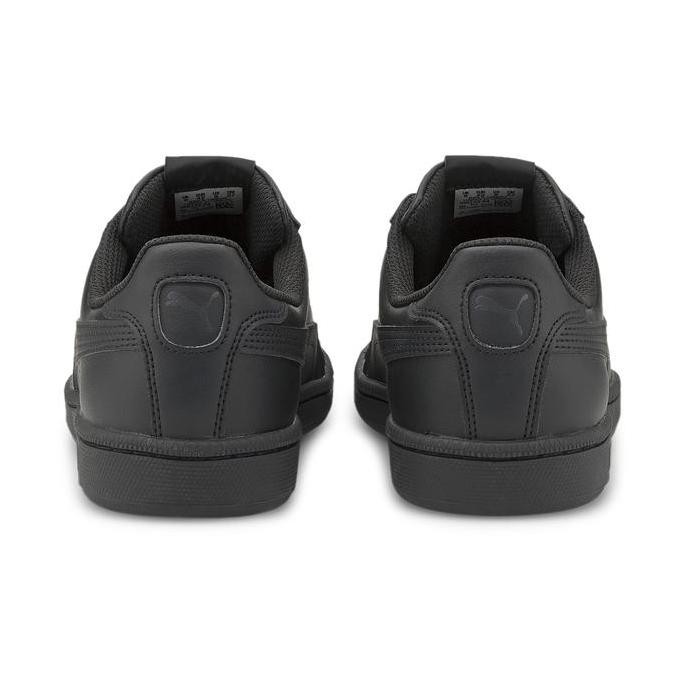 Sale Puma Sepatu Smash Leather Sneakers Black-Dark Shadow