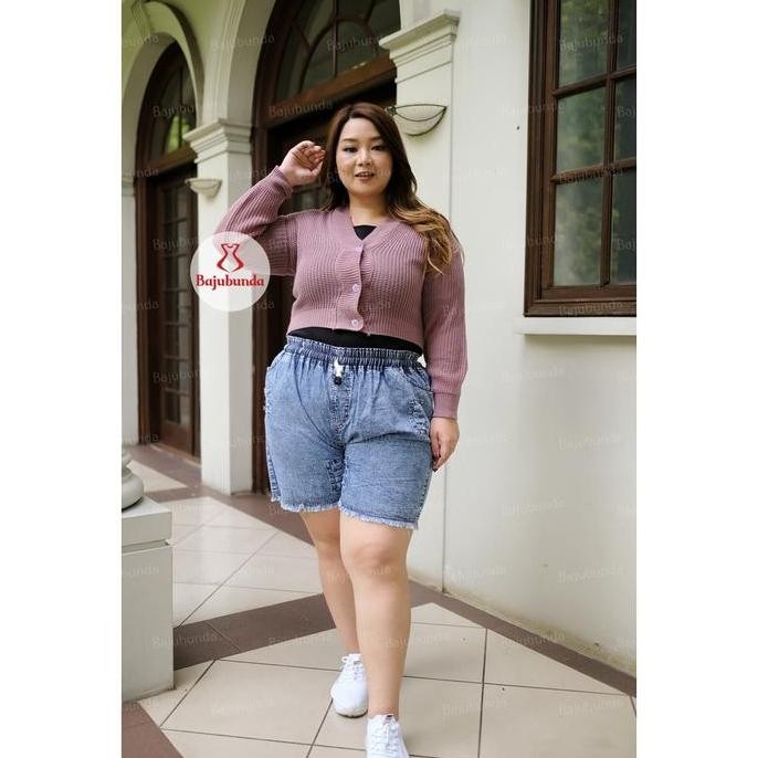 Grosir Bajubunda Cardigan Rajut Jumbo Big Size Baju Wanita Crop